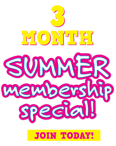 3 Month Summer membership Special! Join Today!
