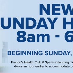 New Sunday Hours! 8am - 6pm Beginning Sunday, August 31